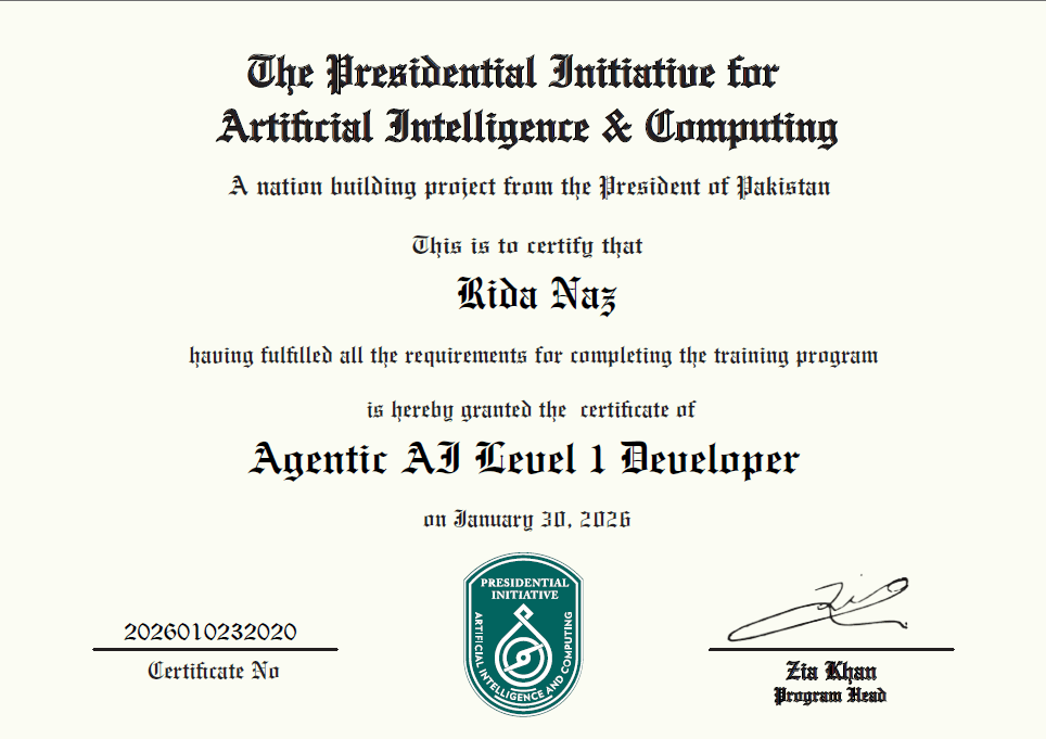 Certified Agentic AI Engineer